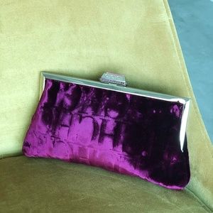 Carolina Herrera CH Vintage Velvet Clutch